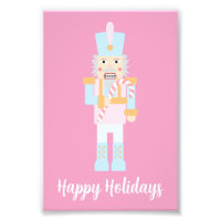 Nutcracker with a Candy Cane with Greeting