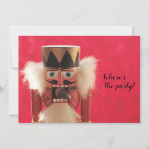 Nutcracker with acorn where's the party invitation