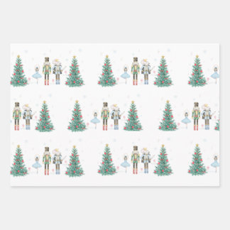 Nutcracker Wrapping Paper- Pastel and Festive Paper Sheet