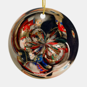 Nutcrackers Ball Ceramic Ornament