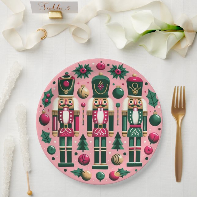 Nutcrackers Christmas Plate (Wedding)