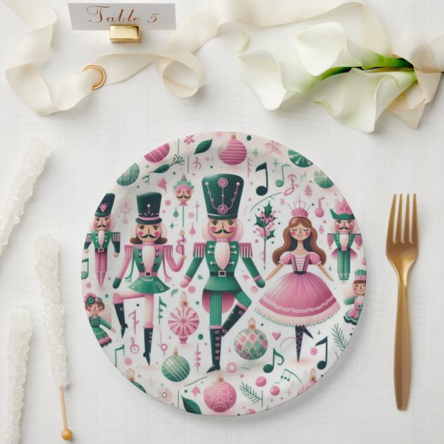 Nutcrackers Christmas Plate (Wedding)