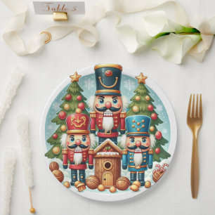Nutcrackers Christmas Plate