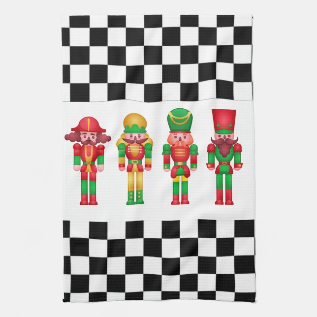 Nutcrackers  kitchen towel (Vertical)