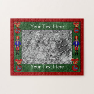 Nutcrackers Ornaments Holiday Your Photo Jigsaw Puzzle