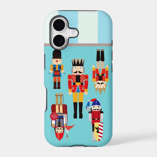 Nutcrackers Soldiers with Custom Name - Aqua (Back)