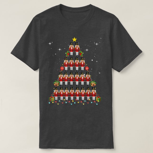 Nutcrackers Toy Christmas Tree Soldier Shirt Funny (Design Front)