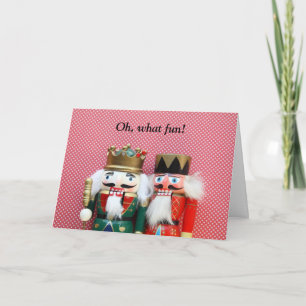 nutcrackers with polka dots party invitation