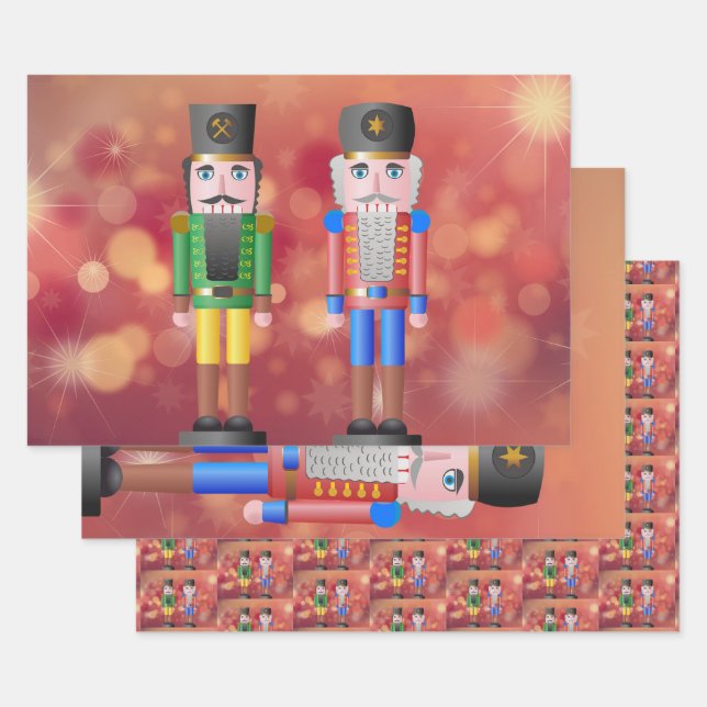Nutcrackers Wrapping Paper Sheet (Set)