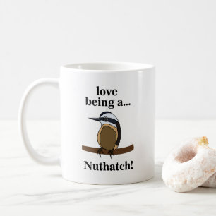 Nuthatch Bird Backyard Birder Birdwatcher Coffee Mug