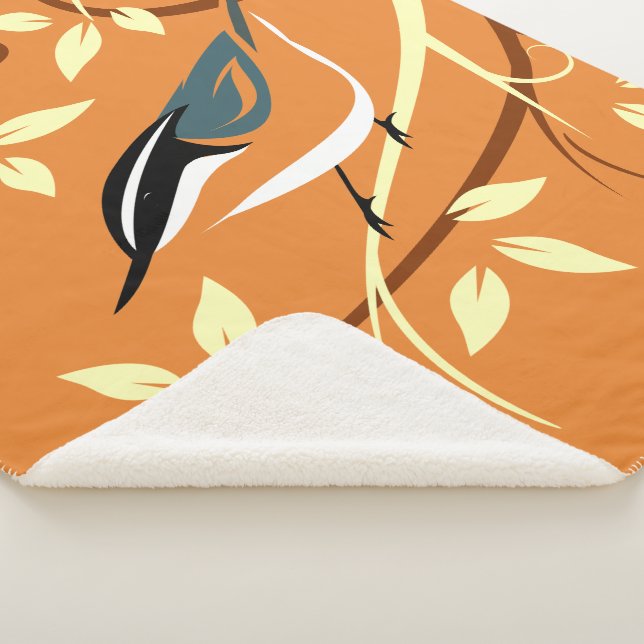 Nuthatch Sherpa Blanket (3/4)