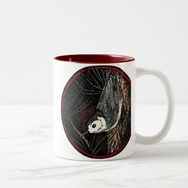 Nuthatch Winter Bird Mug (large) (Right)