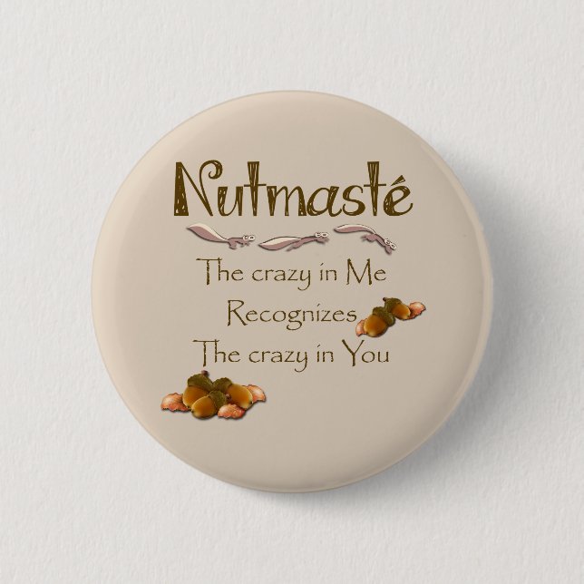 Nutmaste 2 Inch Round Button (Front)