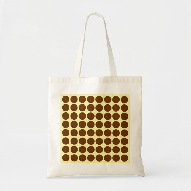 Nutmeg Cream Neutral Dots Tote Bag (Front)