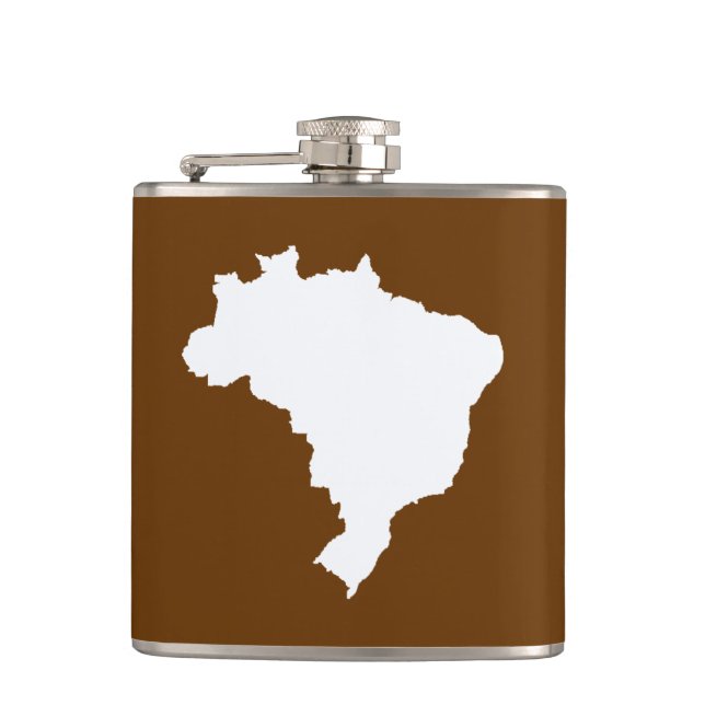 Nutmeg Festive Brazil Hip Flask (Front)