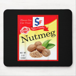 Nutmeg Groups Costume Funny Family Matching Thanks Mouse Pad