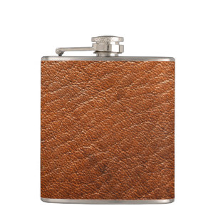 Nutmeg Leather Hip Flask