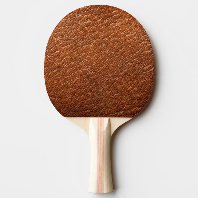 Nutmeg Leather Ping Pong Paddle (Back)