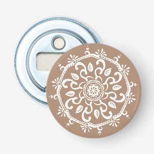 Nutmeg Mandala Bottle Opener