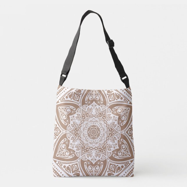 Nutmeg Mandala Crossbody Bag (Back)