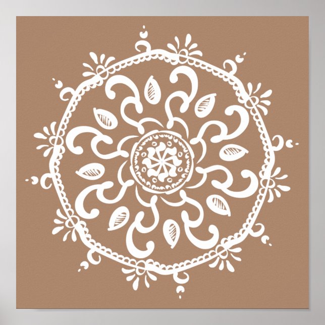 Nutmeg Mandala Poster (Front)