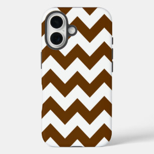 Nutmeg Neutral Chevrons iPhone 16 Case