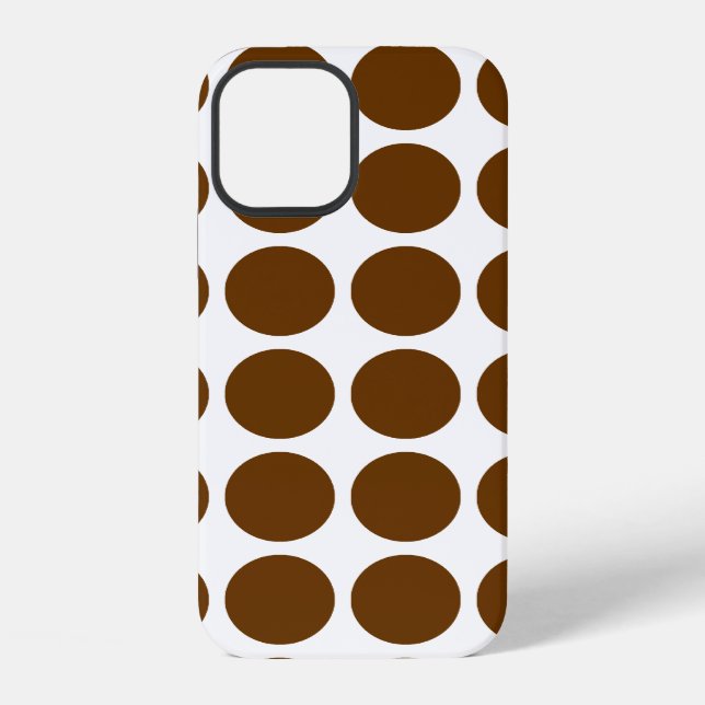 Nutmeg Neutral Dots iPhone Case (Back)