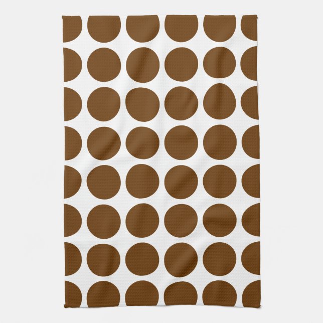 Nutmeg Neutral Dots Kitchen Towel (Vertical)