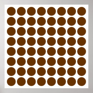 Nutmeg Neutral Dots Poster