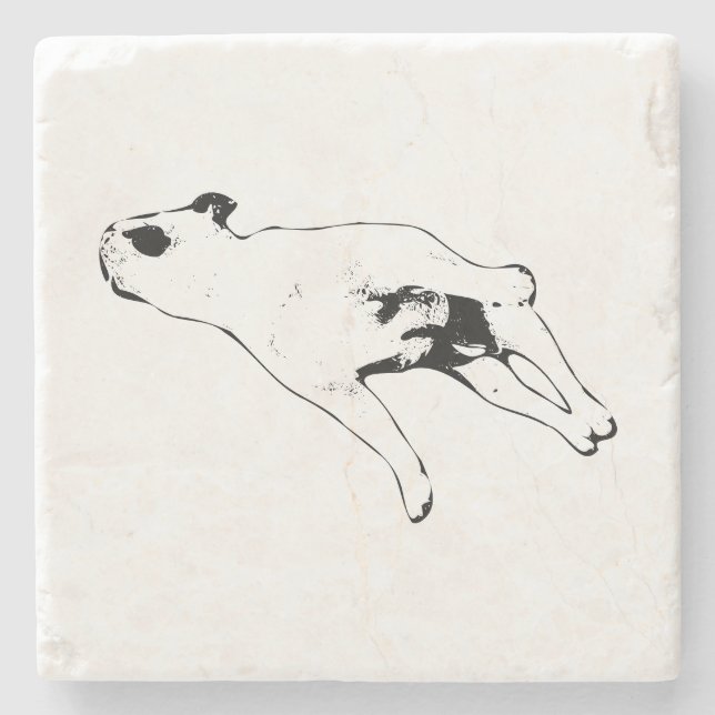 Nutmeg Pause Stone Coaster (Front)