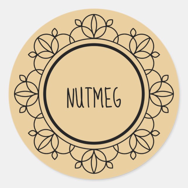 Nutmeg spice labels (Front)