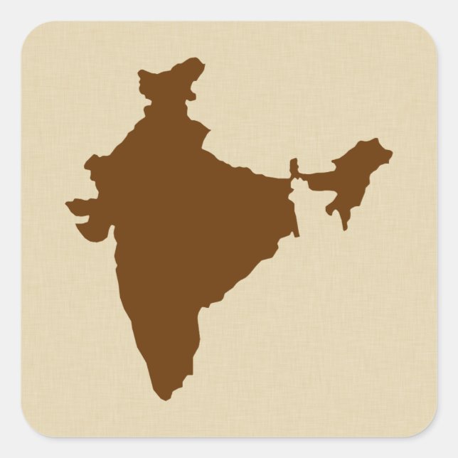Nutmeg Spice Moods India Square Sticker (Front)