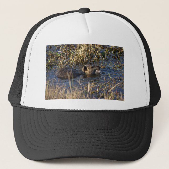Nutria in water trucker hat (Front)
