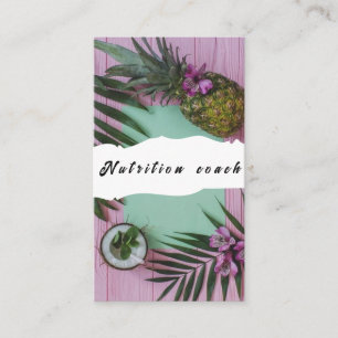 Nutrition Coach Modern Business card