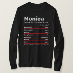 Nutrition Facts Personalized Name- Women Gift  T-Shirt