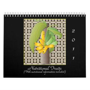 Nutritional Fruits, 2011, (With nutritional info) Calendar