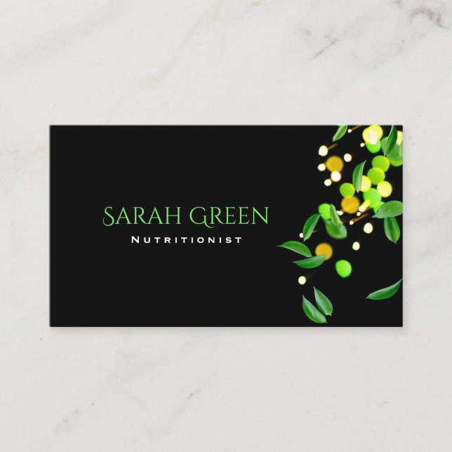 Nutritionist Business Card (Front)