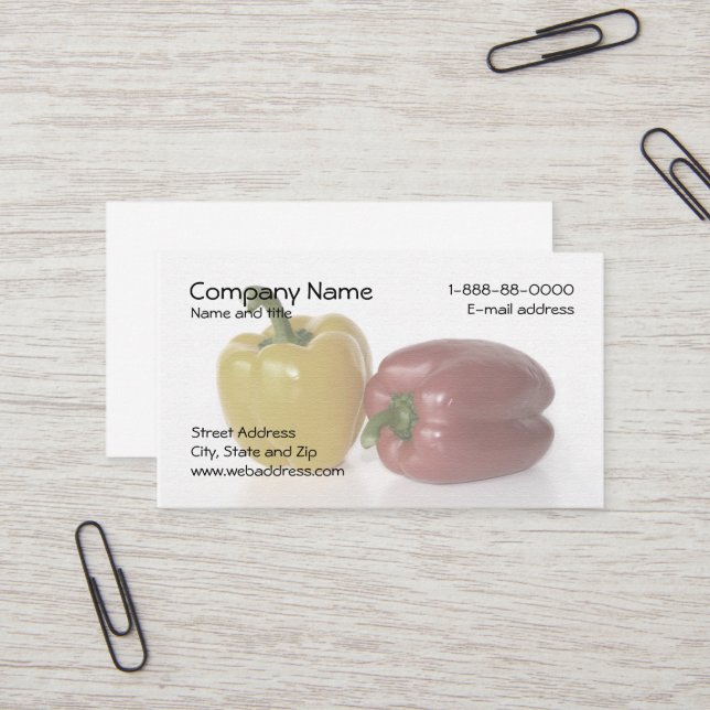 Nutritionist Business Card (Front/Back In Situ)