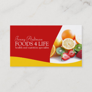 Nutritionist Business Card