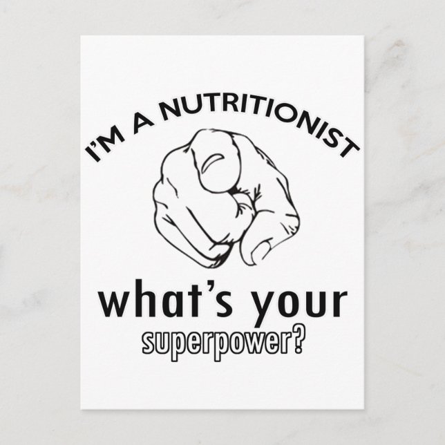 nutritionist design postcard (Front)