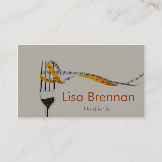 Nutritionist / Dietician / Doctor / Private Clinic Business Card (Front)