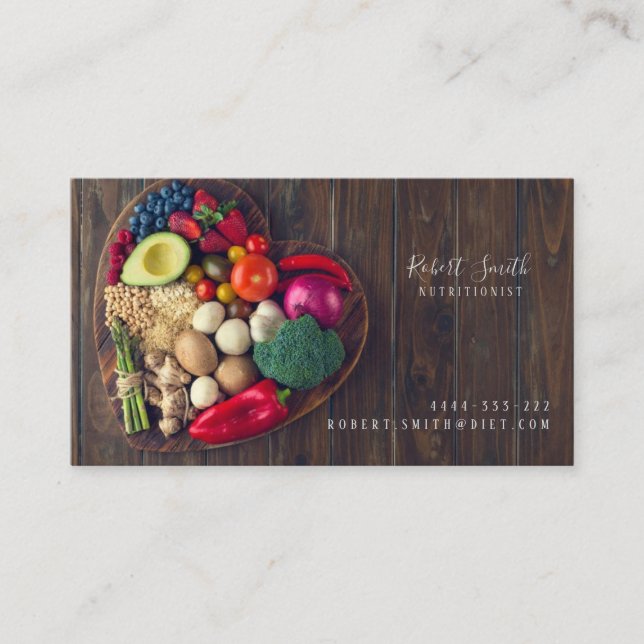 Nutritionist Dietologist Sport Doctor Card (Front)