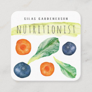 Nutritionist  square business card