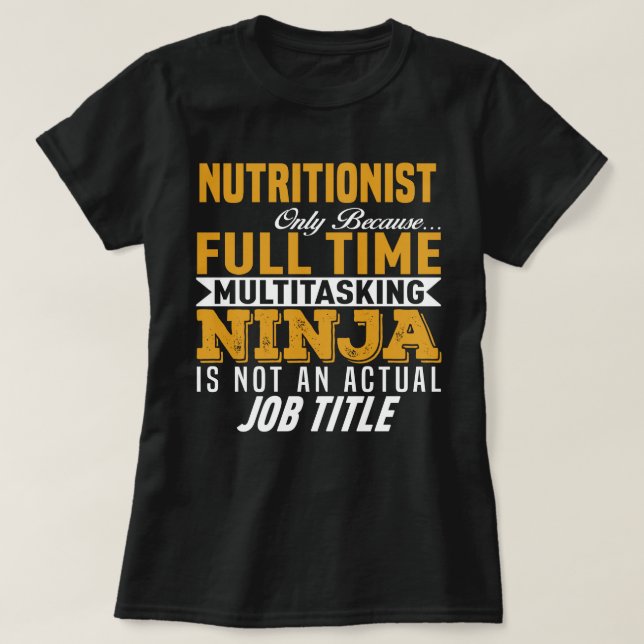 Nutritionist T-Shirt (Design Front)