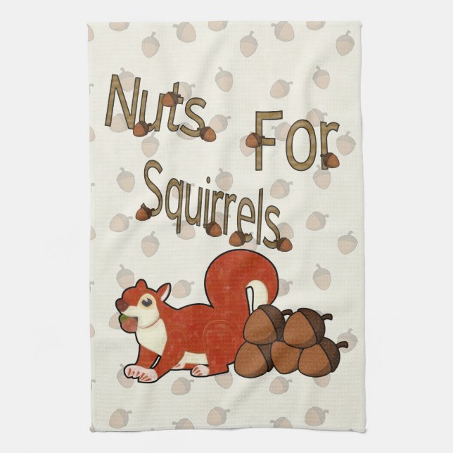 Nuts4Squirrels Kitchen Towel (Vertical)