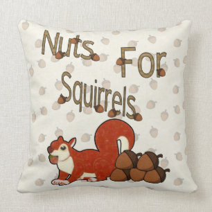Nuts4Squirrels Throw Pillow