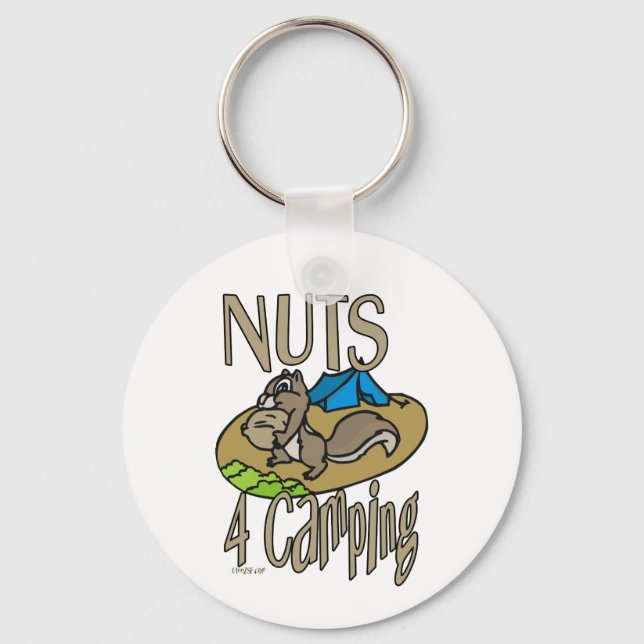 Nuts 4 Camping Keychain (Front)