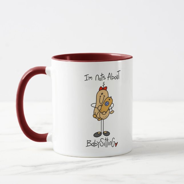 Nuts About Babysitting Mug (Left)