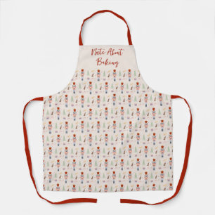 Nuts About Baking Nutcracker Ballet Music Holiday Apron