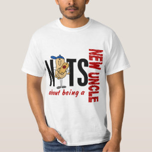 Nuts About Being A New Uncle 1 Red T-Shirt